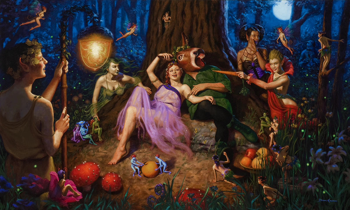 A Midsummer's Night Dream - 36"x60" oil on wood no frame